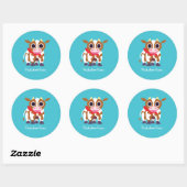 Reba de Koe Ronde Sticker (Vel)