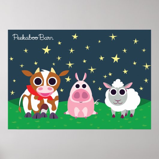 Reba, Leary en Lulu bij nacht Poster (Voorkant)