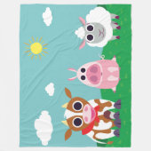 Reba, Leary en Lulu tijdens het overdag Fleece Deken (Voorkant)