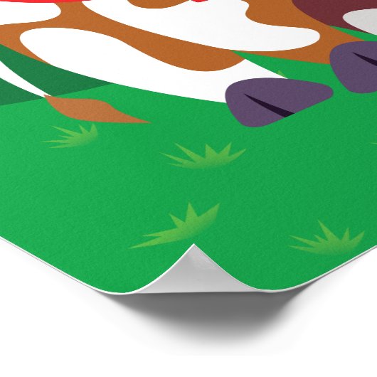 Reba, Purrl en Zora overdag Poster (Hoek)