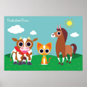 Reba, Purrl en Zora overdag Poster (Voorkant)