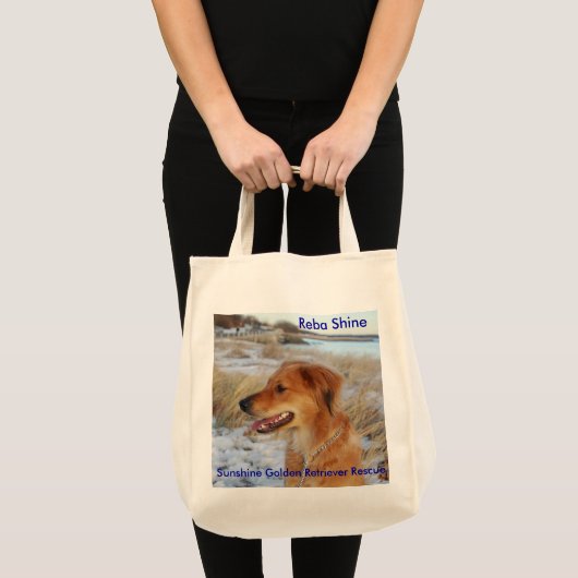 REBA SHINE Tas/Shop Bag - Sunshine Goldens Tote Bag (Voorkant (product))