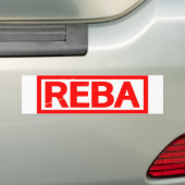 Reba Stamp Bumpersticker (Op auto)
