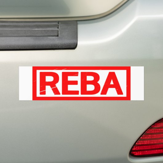 Reba Stamp Bumpersticker (Op auto)