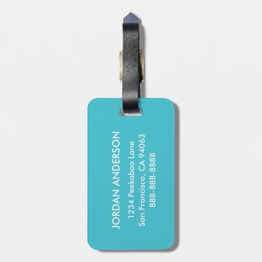 Reba the Cow Bagagelabel (Achterkant verticaal)