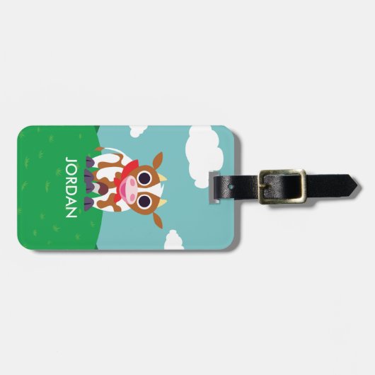 Reba the Cow Bagagelabel (Voorkant horizontaal)