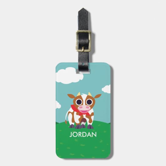 Reba the Cow Bagagelabel (Voorkant verticaal)