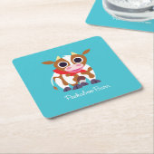 Reba the Cow Kartonnen Onderzetters (Schuin)