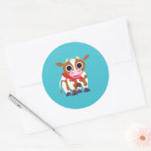 Reba the Cow Ronde Sticker (Envelop)