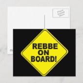 Rebbe aan boord briefkaart (Voorkant / Achterkant)