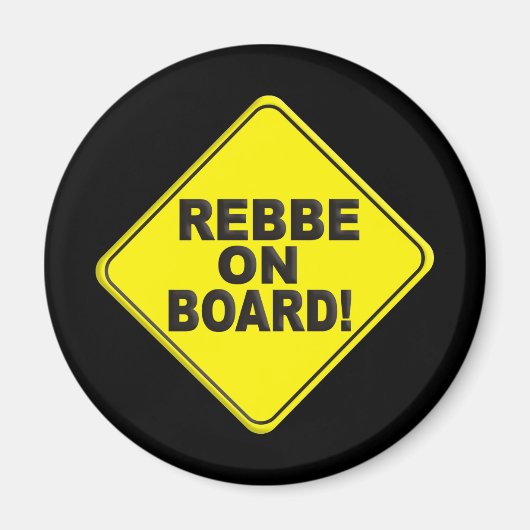 Rebbe aan boord magneet (Voorkant)