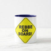 Rebbe aan boord mok (Midden)
