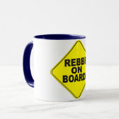 Rebbe aan boord mok (Voorkant links)