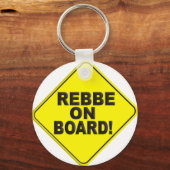Rebbe aan boord sleutelhanger (Voorkant)