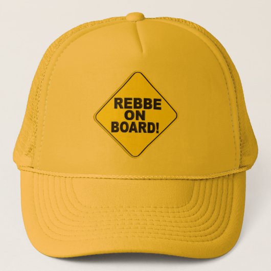 Rebbe aan boord trucker pet (Voorkant)