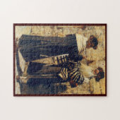 Rebbe bij de Kotel door Vereshchagin - Circa 1880 Legpuzzel (Horizontaal)