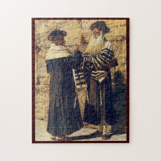 Rebbe bij de Kotel door Vereshchagin - Circa 1880 Legpuzzel (Verticaal)