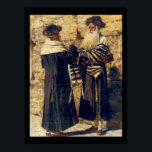 Rebbe bij de Kotel door Vereshchagin - Circa 1880 Poster<br><div class="desc">De Yehudis L Store heeft honderden joodse producten gemaakt en groeit voortdurend. Vertel je vrienden en stuur ze onze link naar http://www.zazzle.com/YehudisL*</div>