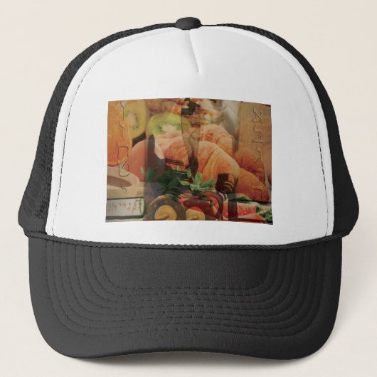 Rebbe Davenen Trucker Pet (Voorkant)