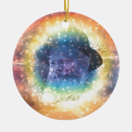 Rebbe Keramisch Ornament (Voorkant)