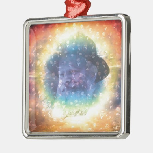 Rebbe Metalen Ornament (Links)