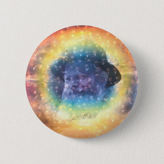 Rebbe Ronde Button 5,7 Cm (Voorkant)
