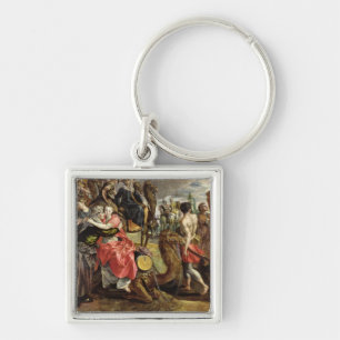 Rebecca Bidding Farewell voor haar familie, c.1562 Sleutelhanger