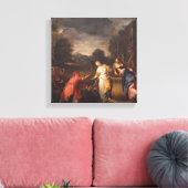 Rebecca bij de Well Canvas Afdruk (Insitu (Woonkamer))