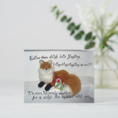 Rebecca en Amy in ... "Sleigh Bells" Briefkaart (Staand voorkant)