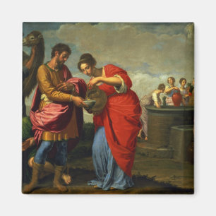 Rebecca en Eliezer bij The Well, c.1626-27 Magneet