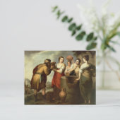 Rebecca en Eliezer bij The Well, c.1665 Briefkaart (Staand voorkant)