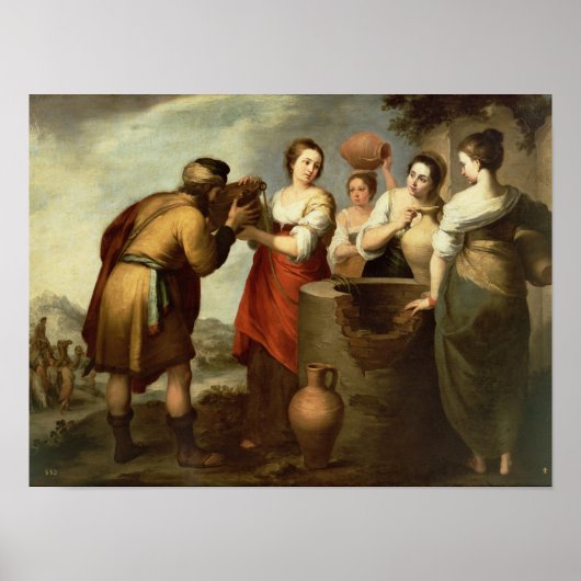 Rebecca en Eliezer bij The Well, c.1665 Poster (Voorkant)
