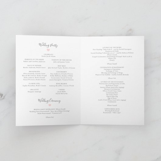 Rebecca Full Mass vouwde het katholieke Wedding Pr Programma (Binnen)