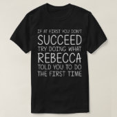 REBECCA Gift Name Personalized Birthday Funny Chri T-shirt (Design voorkant)