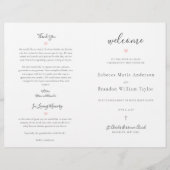 Rebecca katholieke Wedding Mass Ceremony Programma (Voorkant)