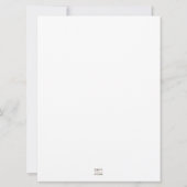 Rebecca - Klassieke, formele huwelijksuitnodiging Kaart (Achterkant)