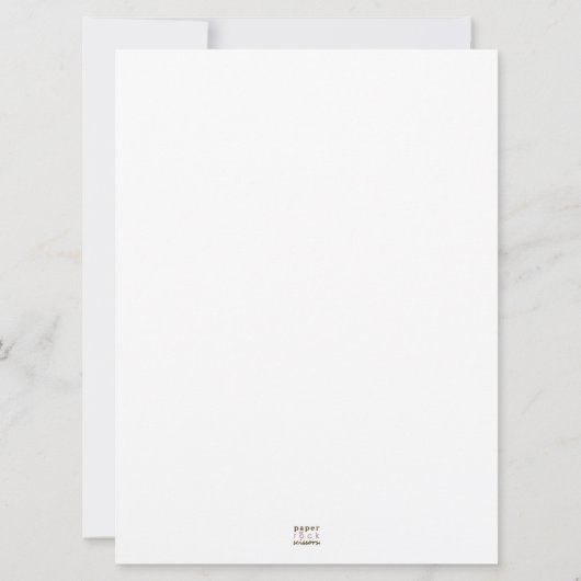 Rebecca - Klassieke, formele huwelijksuitnodiging Kaart (Achterkant)