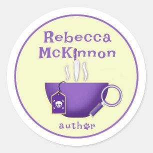 Rebecca McKinnon Mystery Auteur Logo Stickers