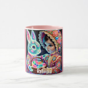 REBECCA ~  Meisje Eieren Bunny ~ Mok