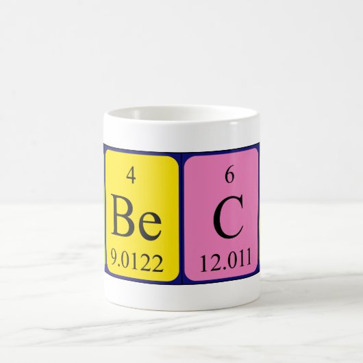 Rebecca periodieke lijstnaam mok (Center)