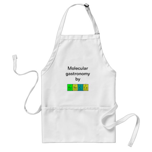 Rebecca Periodtable name apron Standaard Schort (Voorkant)