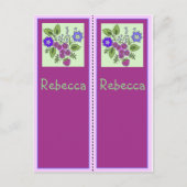 Rebecca Personalized Bladwijzer Briefkaart (Voorkant)