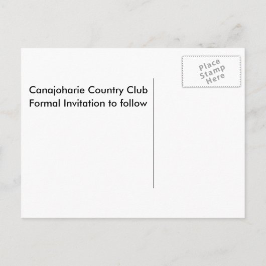 Rebecca Save Date Aankondigingskaart (Achterkant)