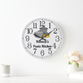Rebecca's Pasta Kitchen Large Clock Grote Klok (Huis)