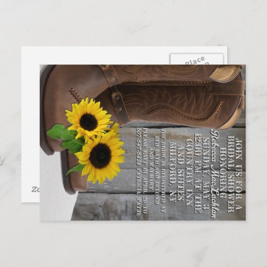 RebeccaShower Briefkaart (Voorkant / Achterkant)