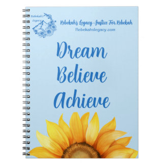 Rebekah’s Legacy Dream • Believe • Achieve Journal Notitieboek