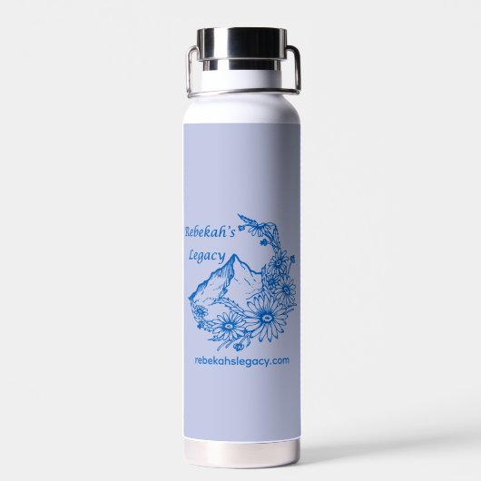 Rebekah's Legacy Logo Koperen Waterfles (Achterkant)