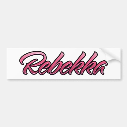 Rebekka roze Aufkleber Sticker (Voorkant)