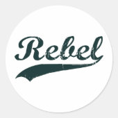 Rebel 1 ronde sticker (Voorkant)
