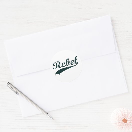 Rebel 1 ronde sticker (Envelop)